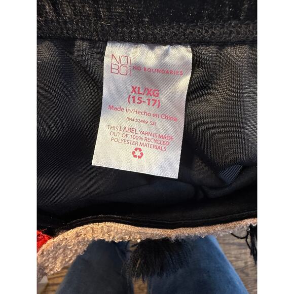 No Boundaries Reindeer Jumpsuit Overalls XL 15-17 Velvet Christmas Outfit - Picture 3 of 8